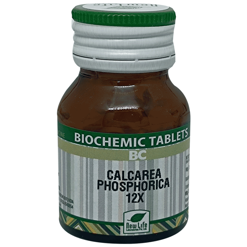 New Life Calcarea Phosphorica Biochemic Tablet 12X bottle of 25 gm Biochemic Tablet