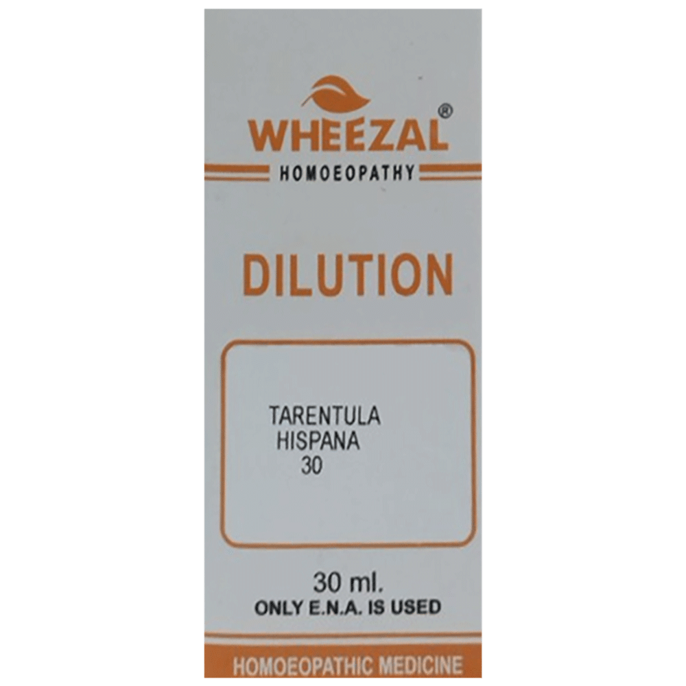 Wheezal Tarentula H. Dilution 30 bottle of 30 ml Dilution