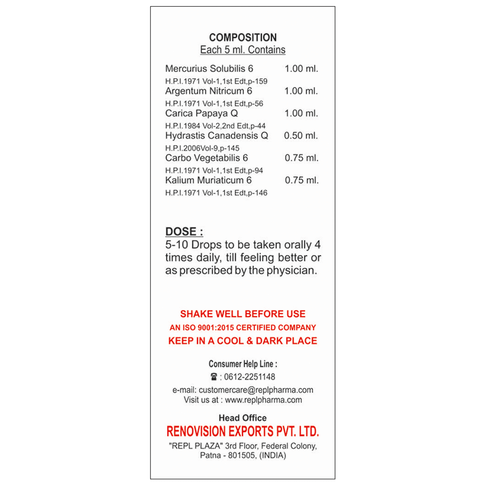 REPL Dr. Advice No.180 Ulcerin Drop bottle of 30 ml Drop REPL Dr. Advice No.180 Ulcerin Drop bottle of 30 ml Drop