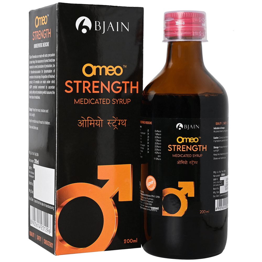 Bjain Omeo Strength Syrup bottle of 200 ml Syrup