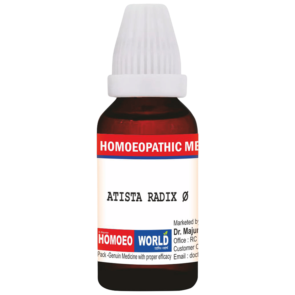 Dr. Majumder Homeo World Atista Radix Q Mother Tincher(30ml Each) combo pack of 4 bottles