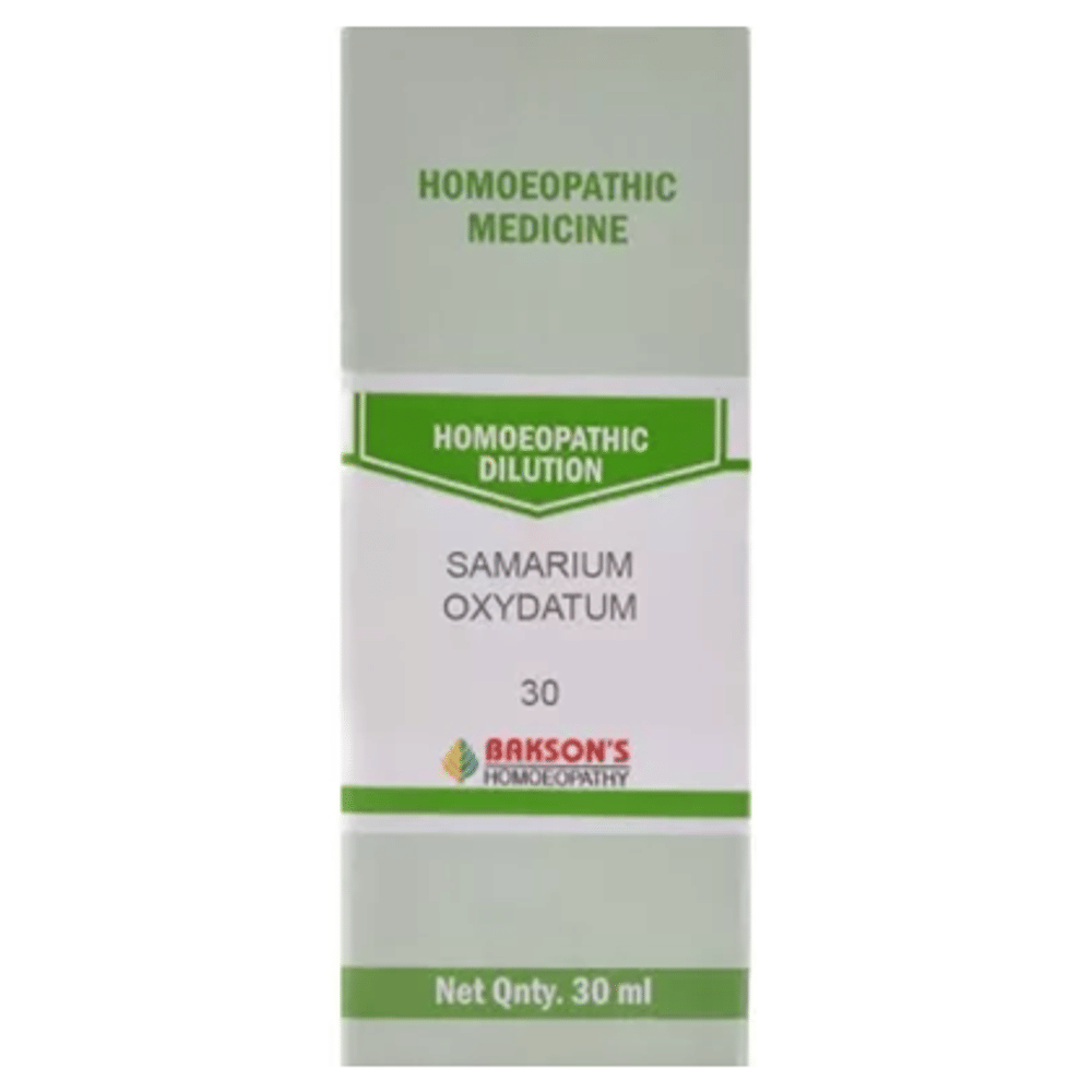 Bakson's Homeopathy Samarium Oxydatum Dilution 30 bottle of 30 ml Dilution