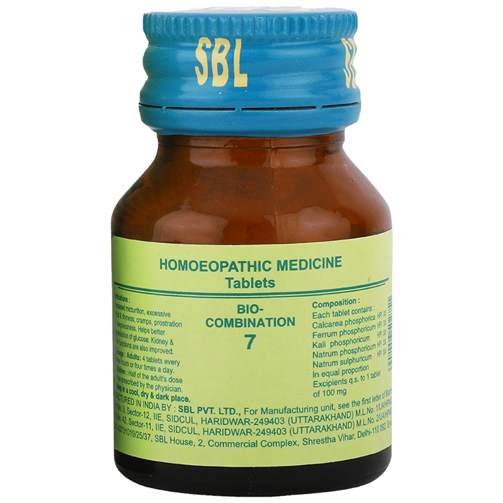 SBL Bio-Combination 7 Tablet bottle of 25 gm Biocombination Tablet