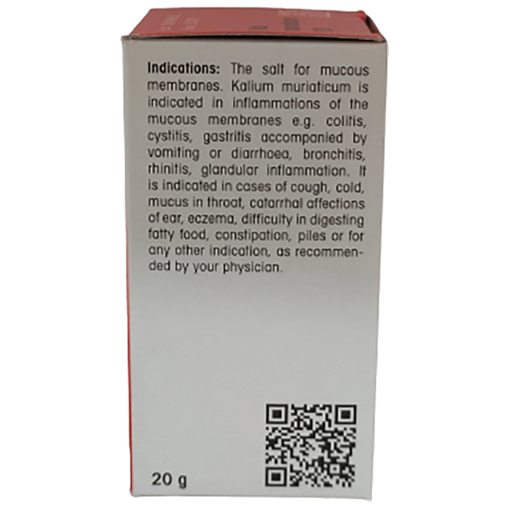 Dr Reckeweg &Co.gmbH Kali Muricaticum Biochemic Tablet 12X bottle of 20 gm Biochemic Tablet