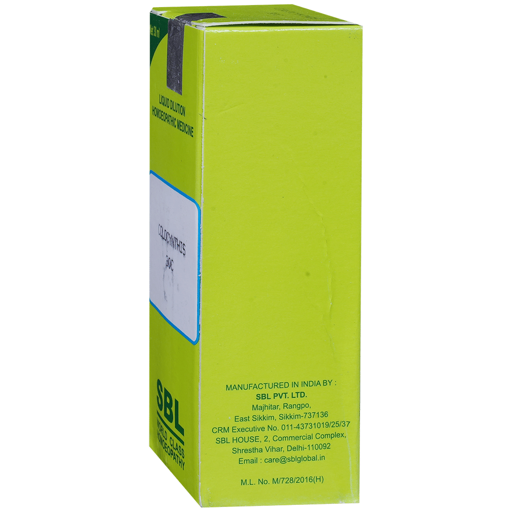 SBL Colocynthis Dilution 30 CH bottle of 30 ml Dilution SBL Colocynthis Dilution 30 CH bottle of 30 ml Dilution