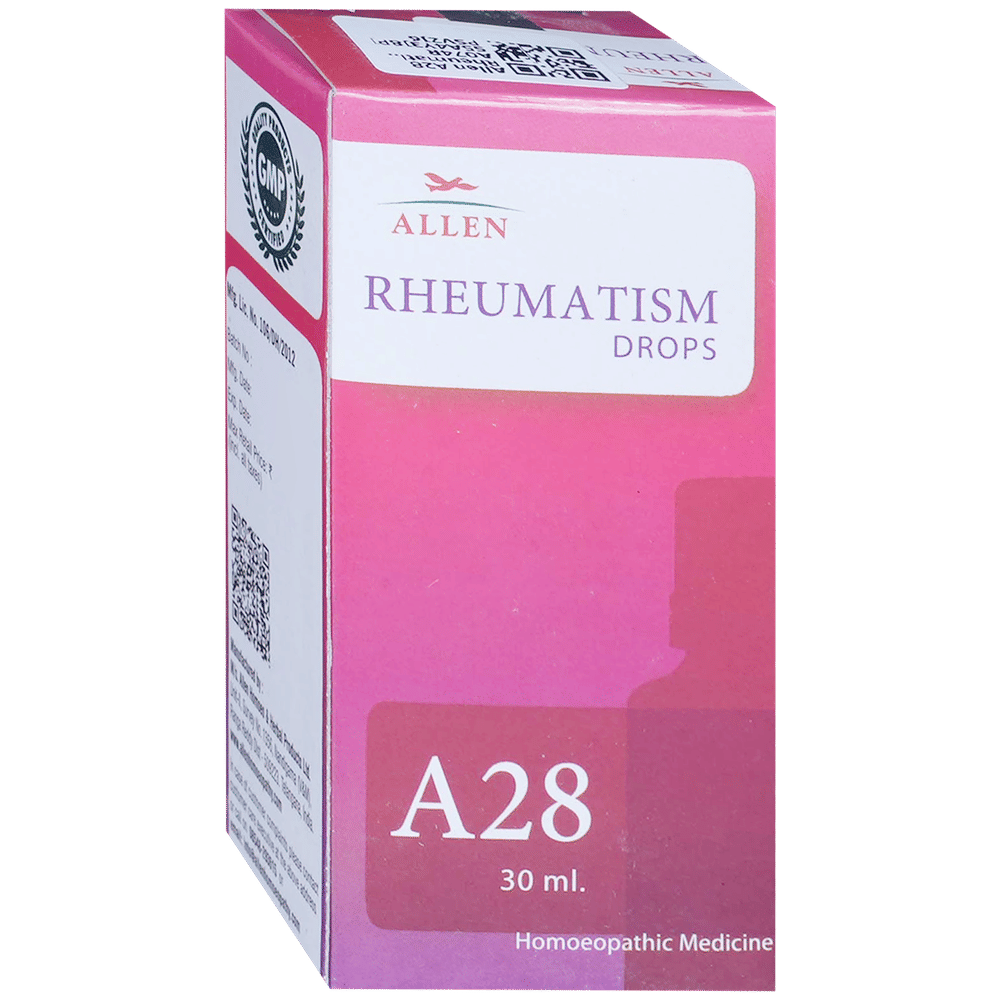 Allen A28 Rheumatism Drop bottle of 30 ml Drop Allen A28 Rheumatism Drop bottle of 30 ml Drop