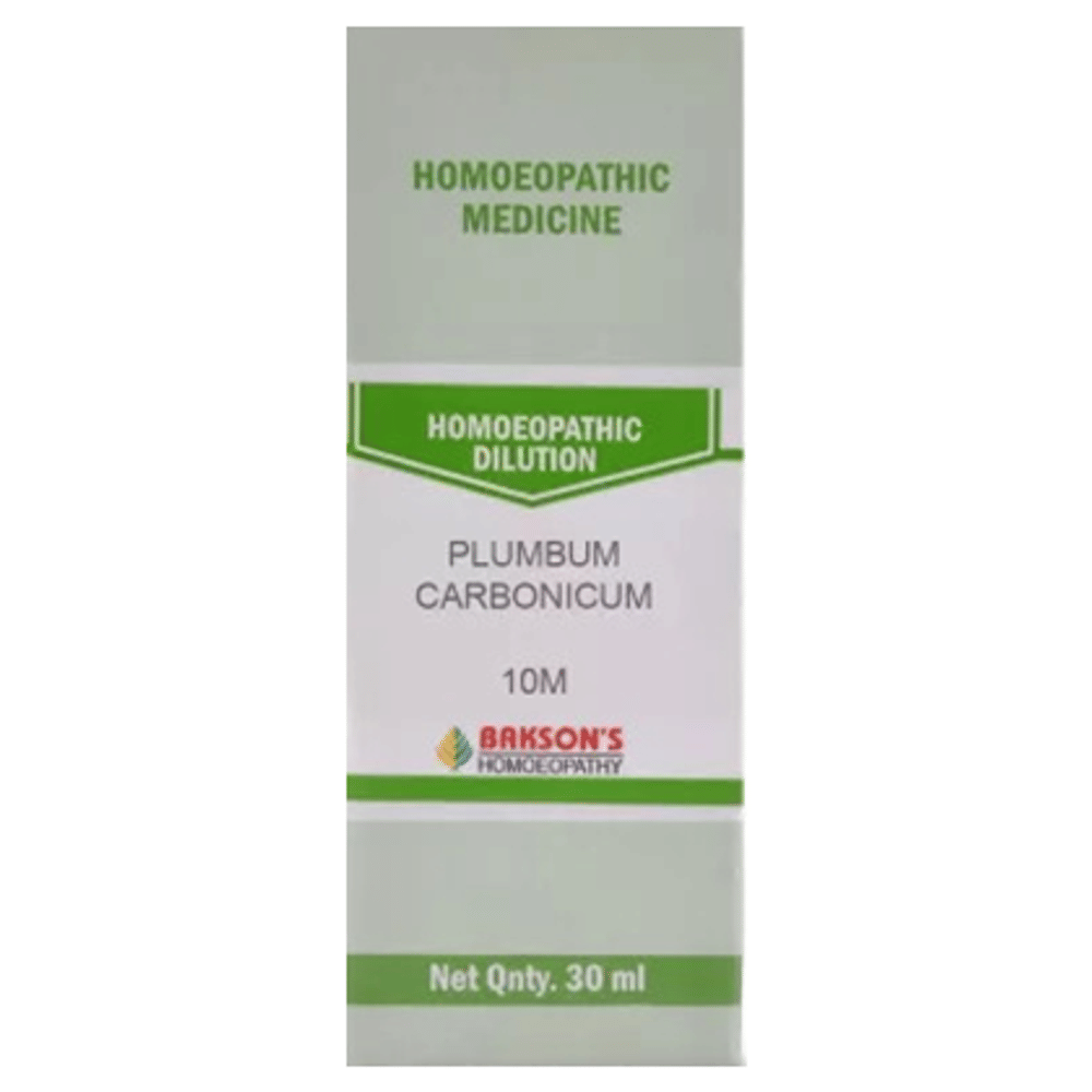 Bakson's Homeopathy Plumbum Carbonicum Dilution 10M bottle of 30 ml Dilution