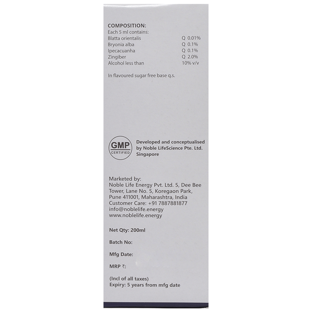 Noble Life Energy ES04 Bronchit Syrup Sugar Free bottle of 200 ml Syrup Noble Life Energy ES04 Bronchit Syrup Sugar Free bottle of 200 ml Syrup