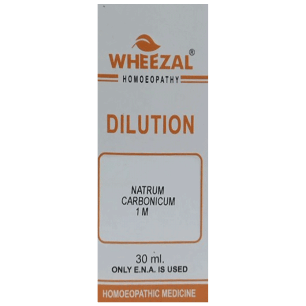 Wheezal Natrum Carbonicum Dilution 1M bottle of 30 ml Dilution