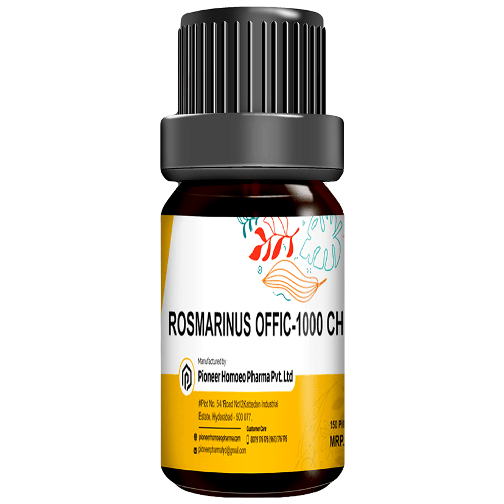 Pioneer Pharma Rosmarinus Officina Globules Pellets Multidose Pills 1000 CH bottle of 150 tablets