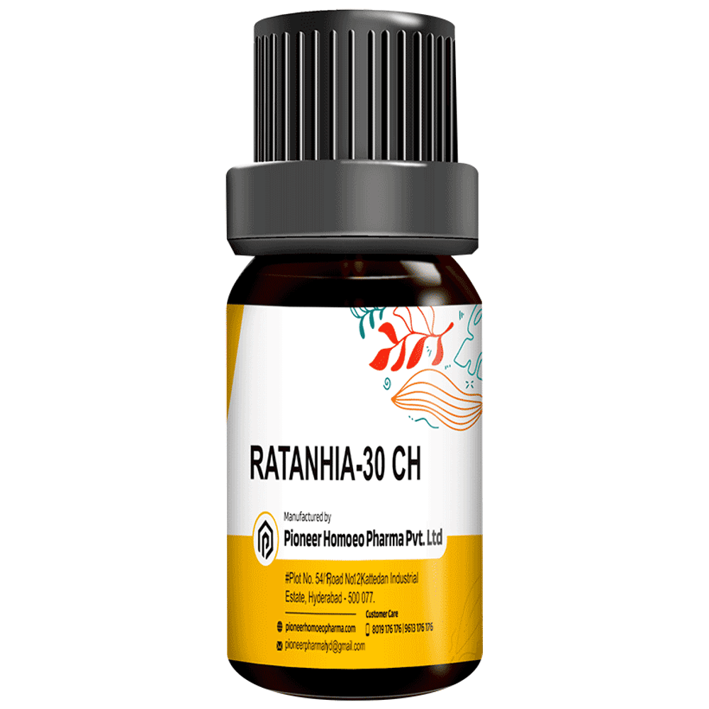 Pioneer Pharma Ratanhia Pills 30 CH bottle of 150 tablets