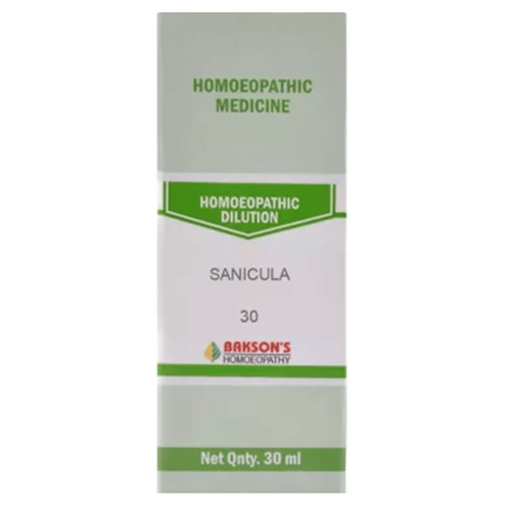 Bakson's Homeopathy Sanicula Dilution 30 bottle of 30 ml Dilution
