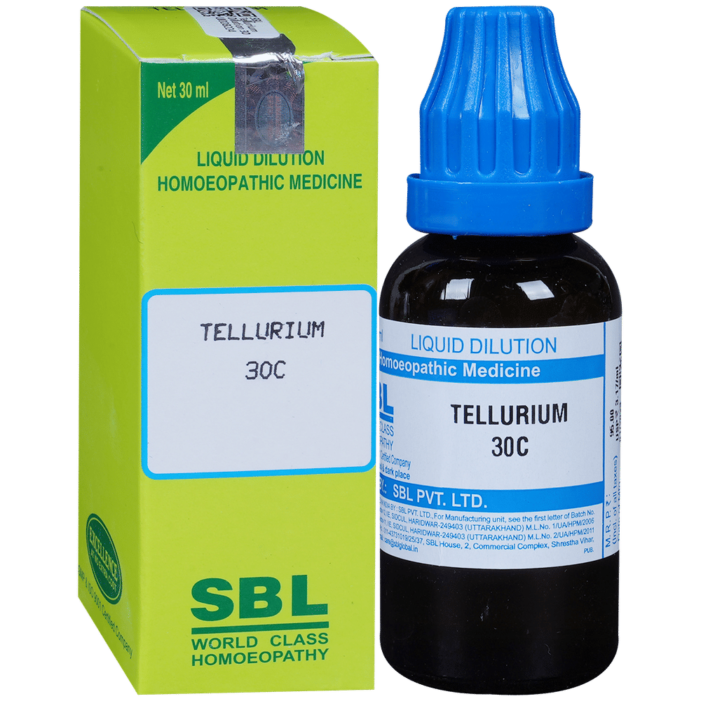 SBL Tellurium Dilution 30 CH bottle of 30 ml Dilution
