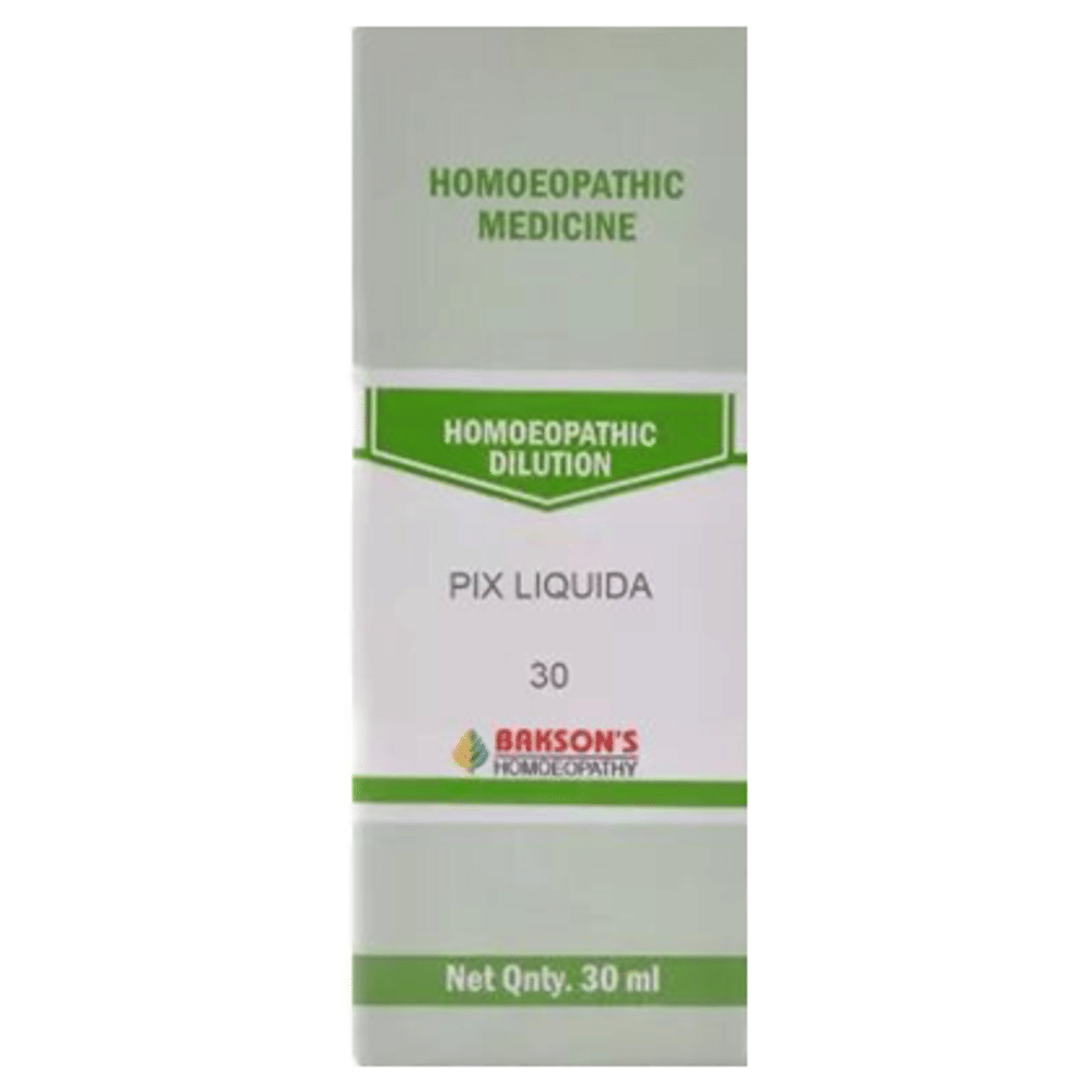 Bakson's Homeopathy Pix Liquida Dilution 30 bottle of 30 ml Dilution