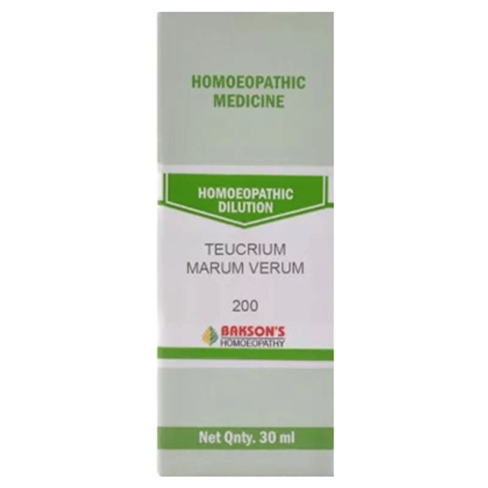 Bakson's Homeopathy Teucrium Marum Verum Dilution 200 bottle of 30 ml Dilution