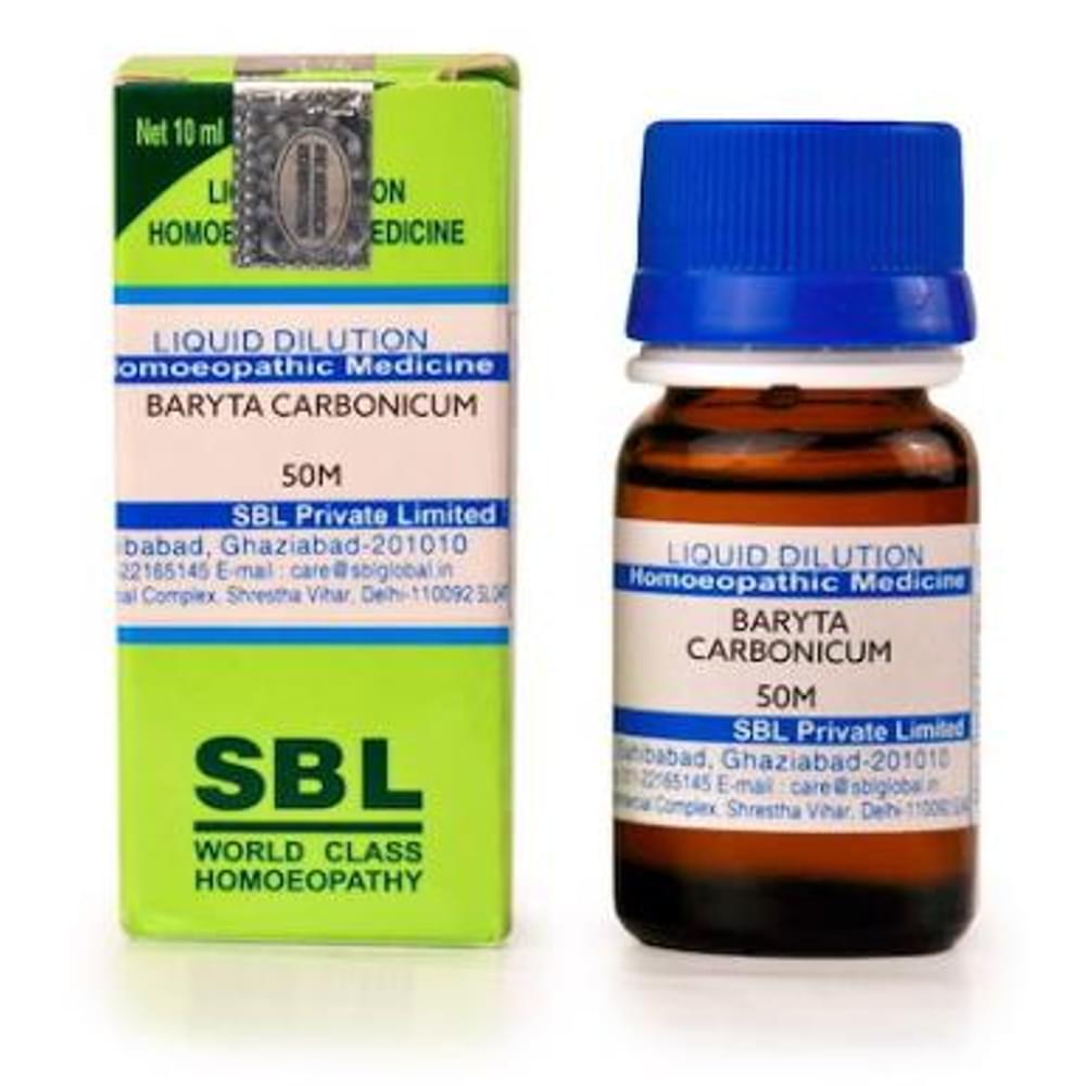 SBL Baryta Carbonica Dilution 50M CH bottle of 10 ml Dilution