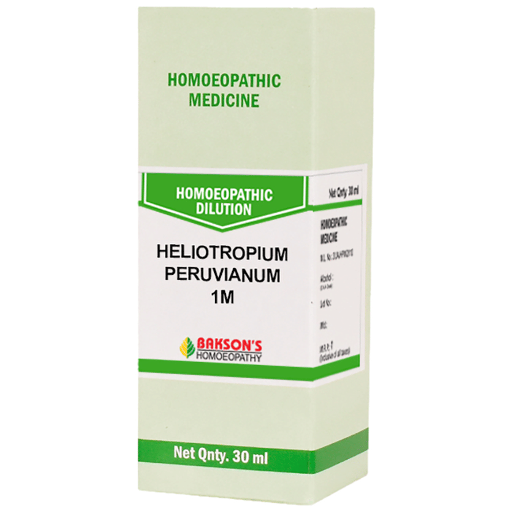 Bakson's Homeopathy Heliotropium Peruvianum Dilution 1M bottle of 30 ml Dilution