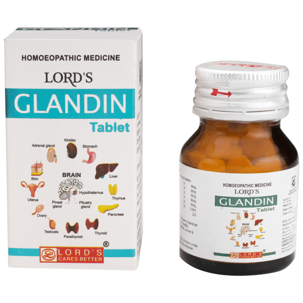 Lord's Glandin Tablet bottle of 25 gm Tablet