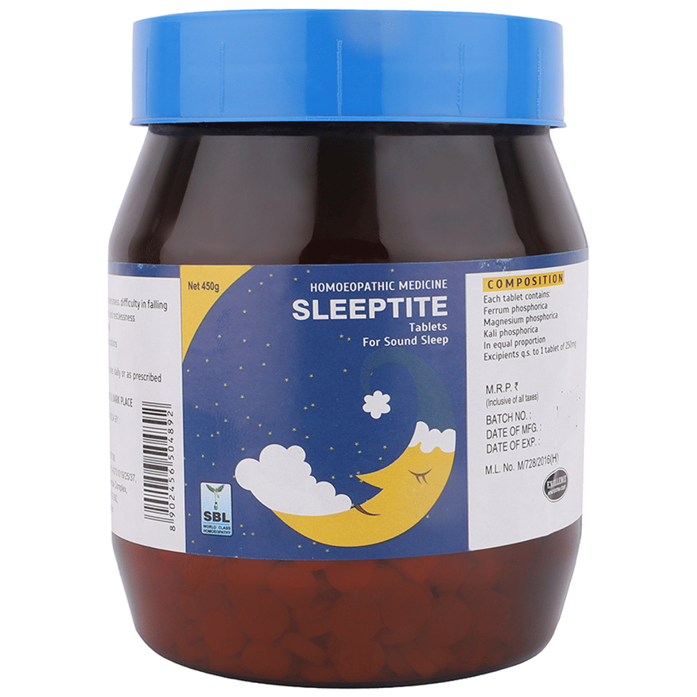 SBL Sleeptite Tablet bottle of 450 gm Tablet