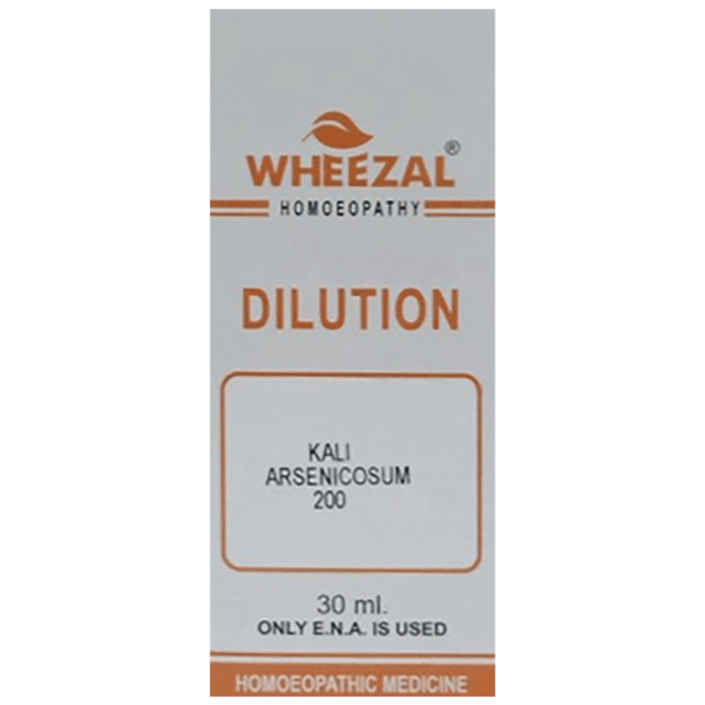 Wheezal Kali Arsenicosum Dilution 200 bottle of 30 ml Dilution