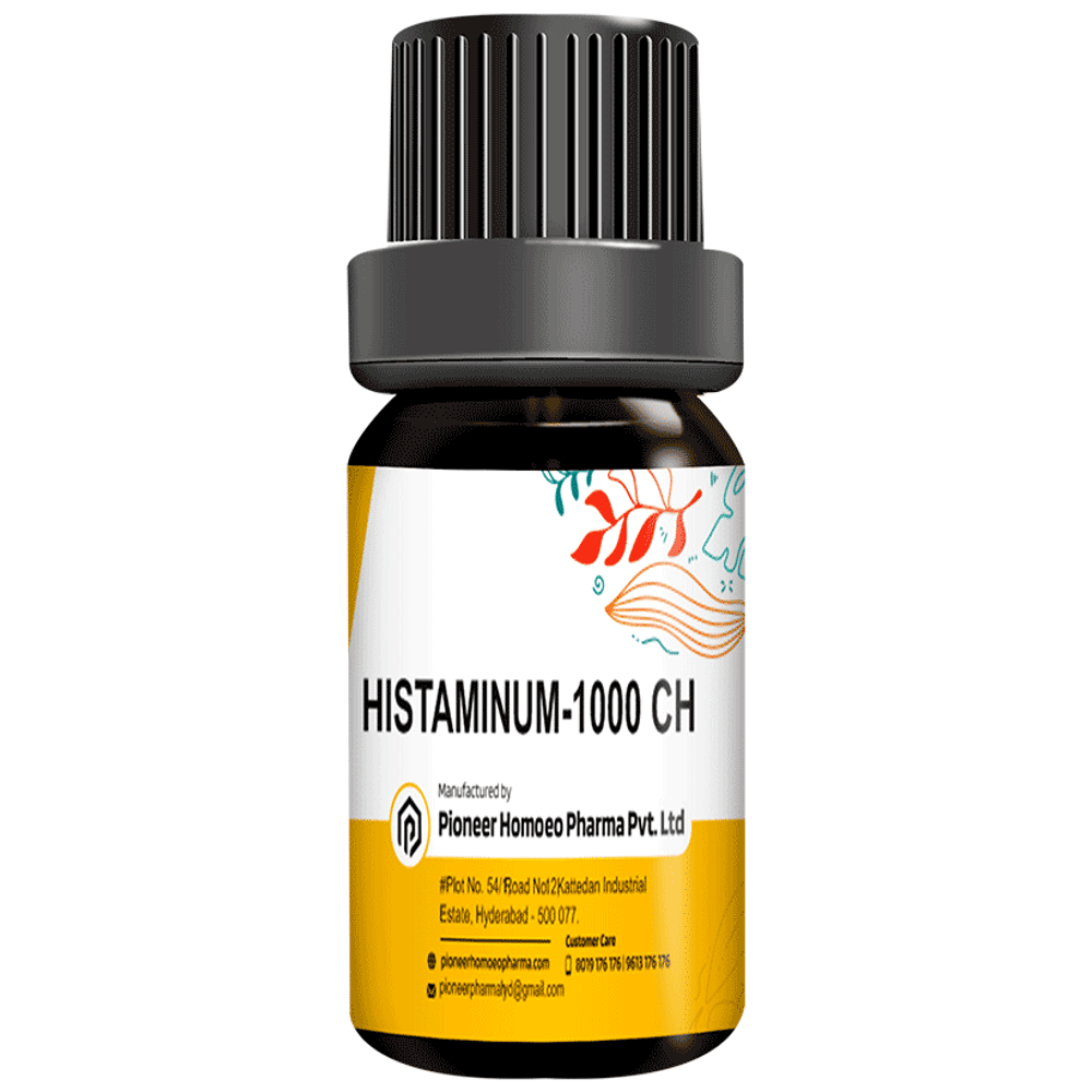 Pioneer Pharma Histaminum Pellets 1000 CH bottle of 150 pellets