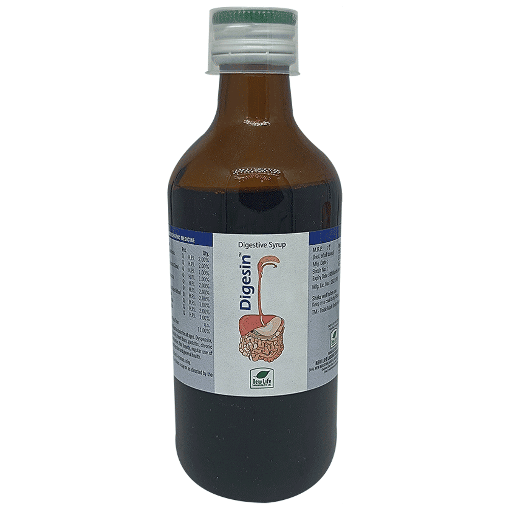 New Life Digesin Digestive Syrup bottle of 200 ml Syrup New Life Digesin Digestive Syrup bottle of 200 ml Syrup