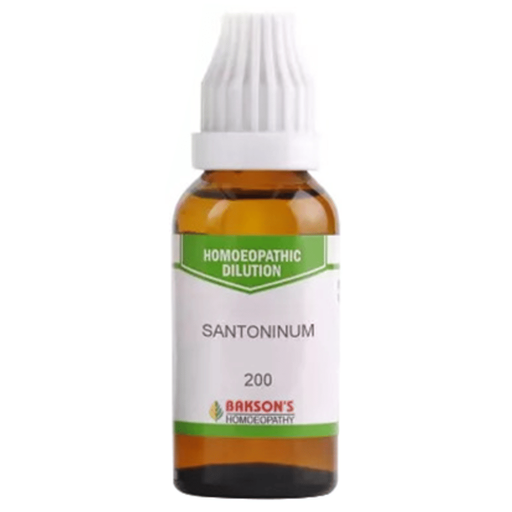 Bakson's Homeopathy Santoninum Dilution 200 bottle of 30 ml Dilution