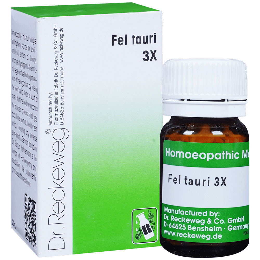 Dr. Reckeweg Fel Tauri Trituration Tablet 3X bottle of 20 gm Trituration Tablet