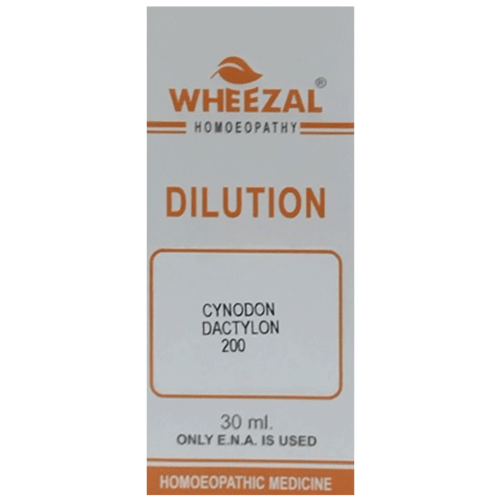 Wheezal Cynodon Dactylon Dilution 200 bottle of 30 ml Dilution
