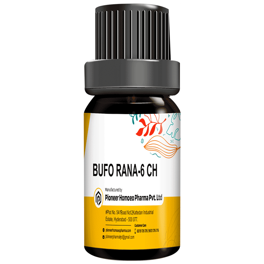 Pioneer Pharma Bufo Rana Globules Pellets Multidose Pills 6 CH bottle of 150 tablets