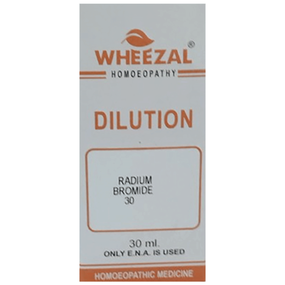 Wheezal Radium Brom. Dilution 30 bottle of 30 ml Dilution