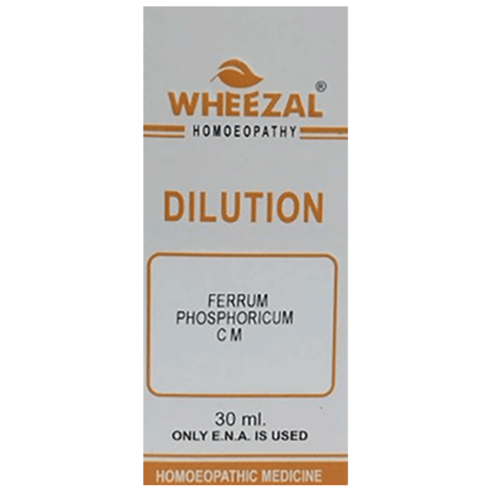 Wheezal Ferrum Phos Dilution CM bottle of 30 ml Dilution