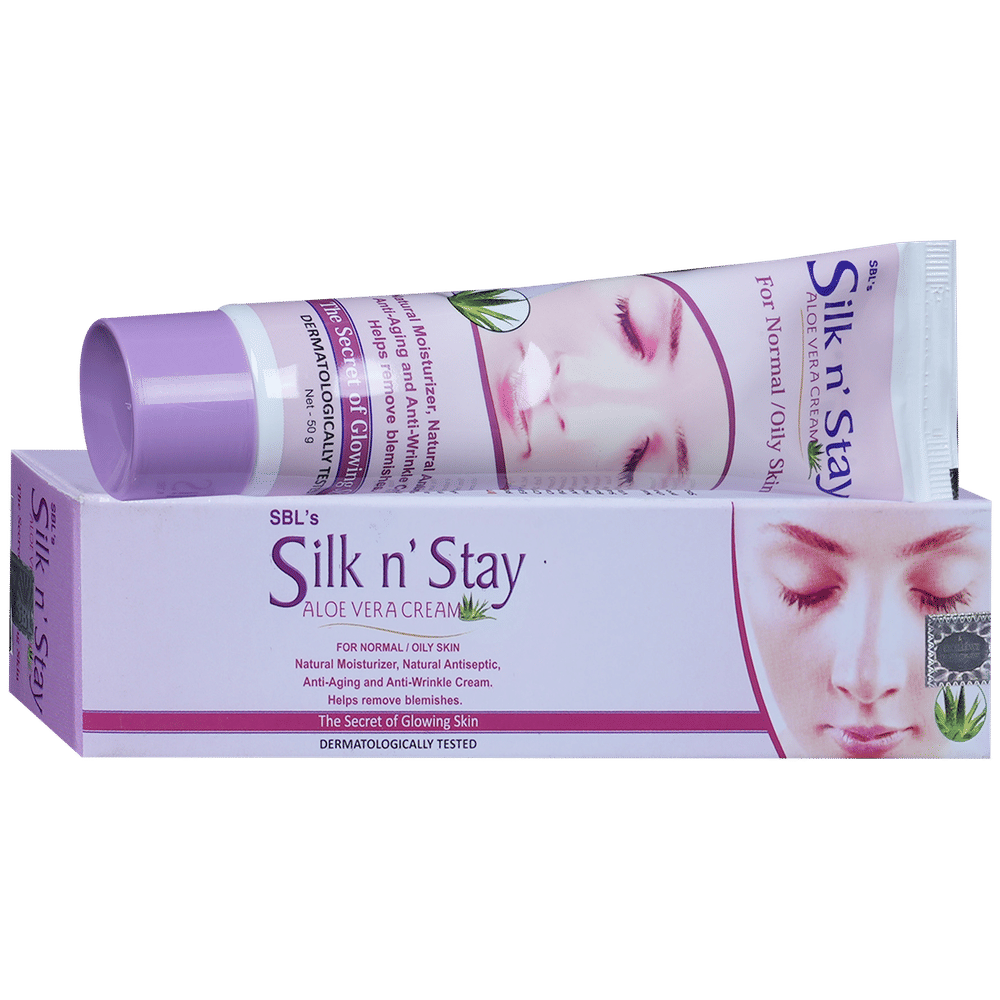 SBL Silk N Stay Aloe Vera Cream for Normal / Oily Skin tube of 50 gm Cream