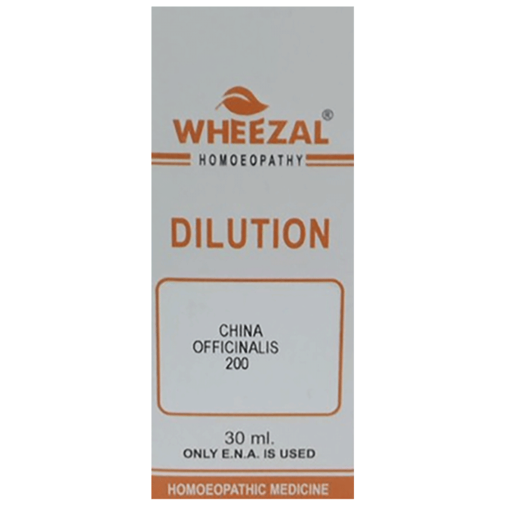 Wheezal Cinchona Officinalis Dilution 200 bottle of 30 ml Dilution