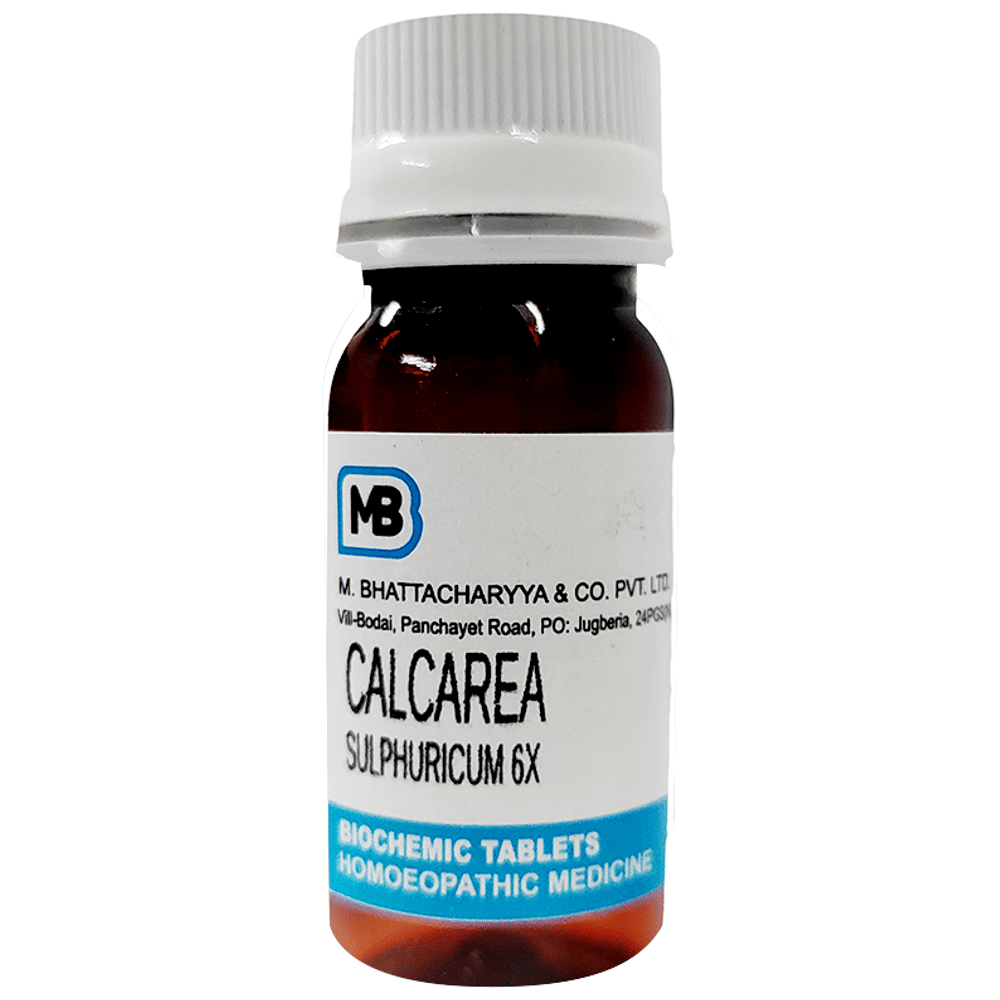 MB Calcarea Sulphuricum Tablet 6X bottle of 25 gm Tablet MB Calcarea Sulphuricum Tablet 6X bottle of 25 gm Tablet