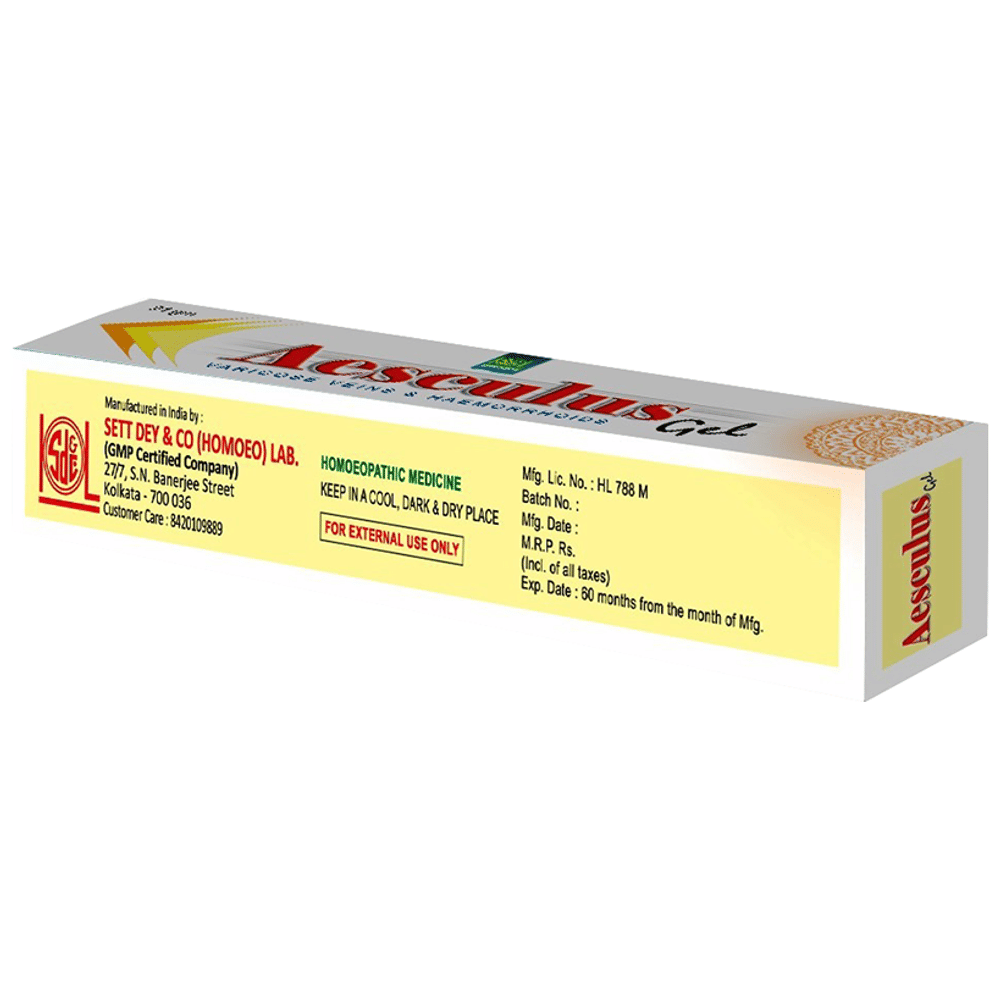 Sett Dey Aesculus Gel tube of 21 gm Gel Sett Dey Aesculus Gel tube of 21 gm Gel