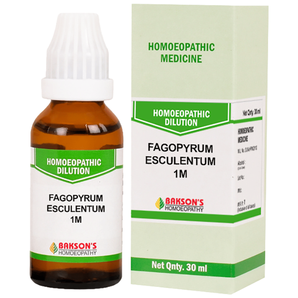 Bakson's Homeopathy Fagopyrum Esculentum Dilution 1000 CH bottle of 30 ml Dilution