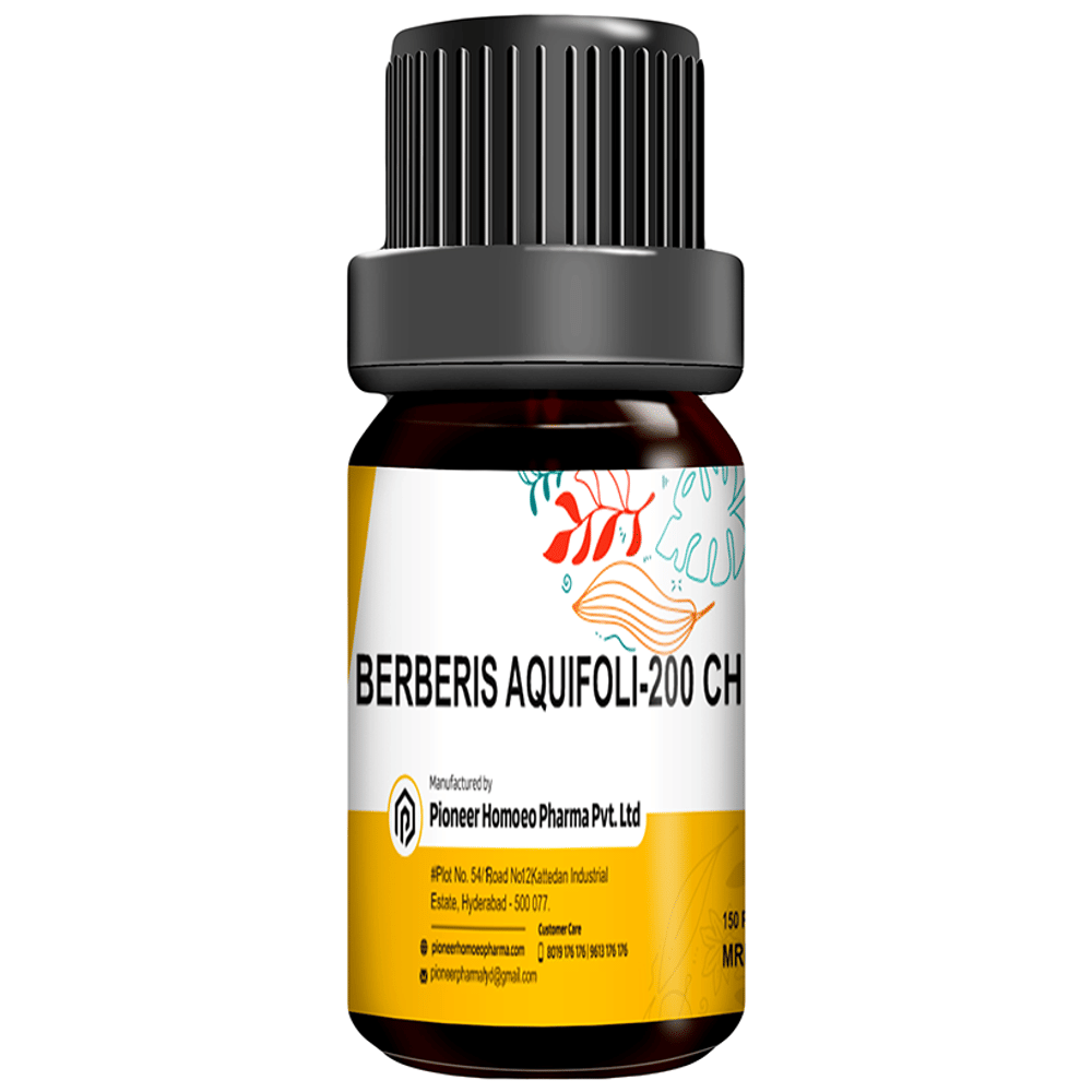 Pioneer Pharma Berberis Aquifoli Globules Pellets Multidose Pills 200 CH bottle of 150 tablets