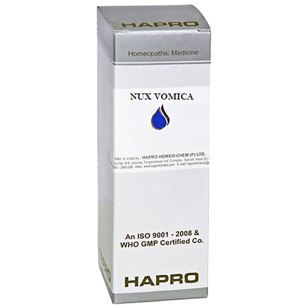 Hapro Nux Vomica Dilution 10M bottle of 100 ml Dilution