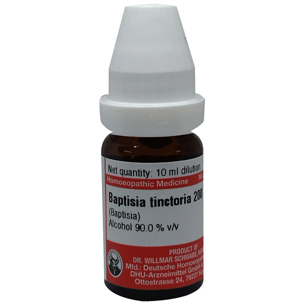 Dr Willmar Schwabe Germany Baptisia Tinctoria Dilution 200 bottle of 10 ml Dilution Dr Willmar Schwabe Germany Baptisia Tinctoria Dilution 200 bottle of 10 ml Dilution