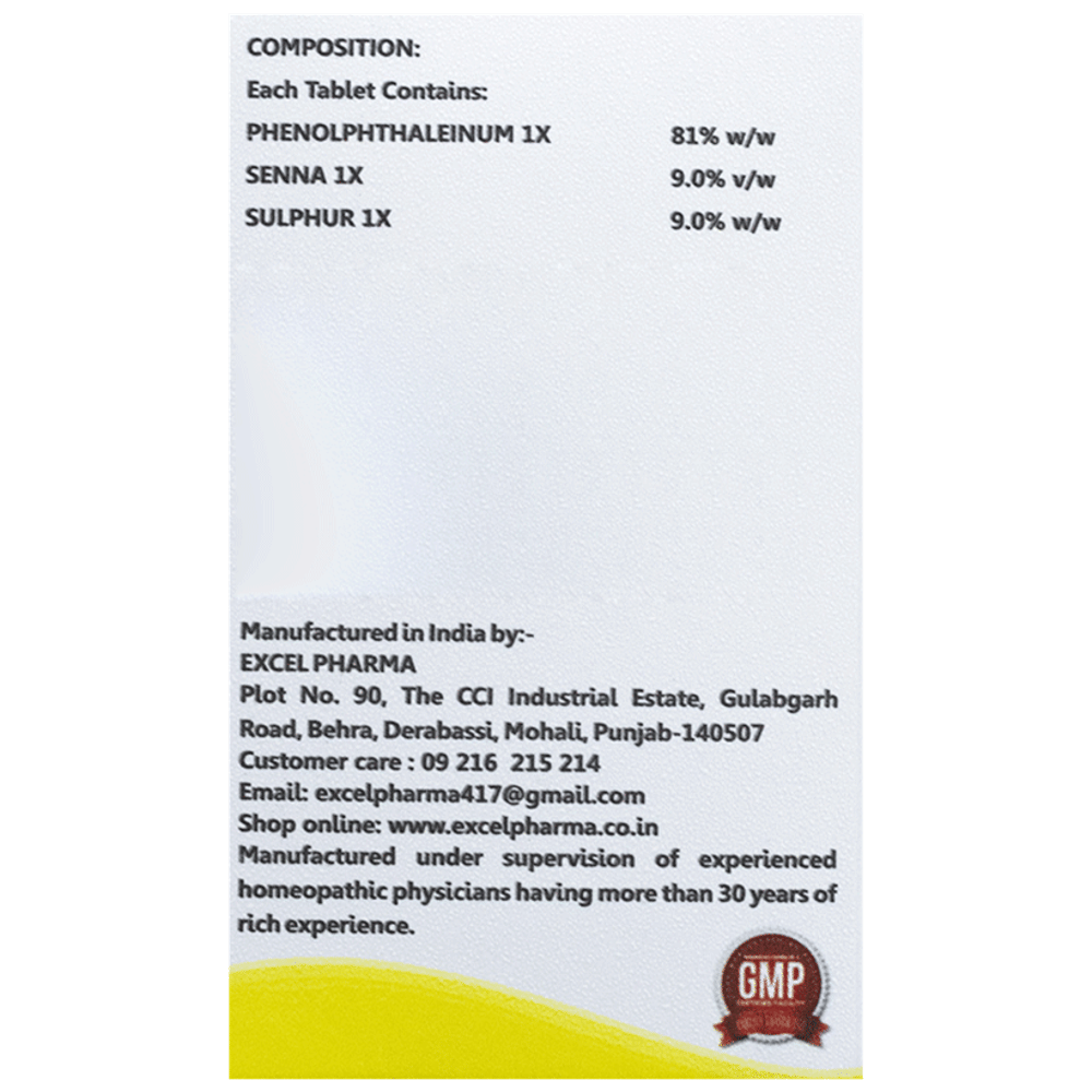 Excel AKG 75 E-Constipation Tablet bottle of 25 gm Tablet