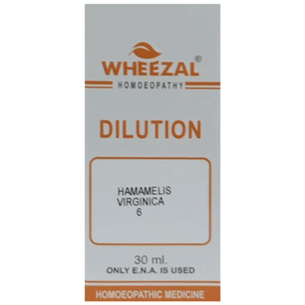 Wheezal Hamamelis Virginica Dilution 6 bottle of 30 ml Dilution