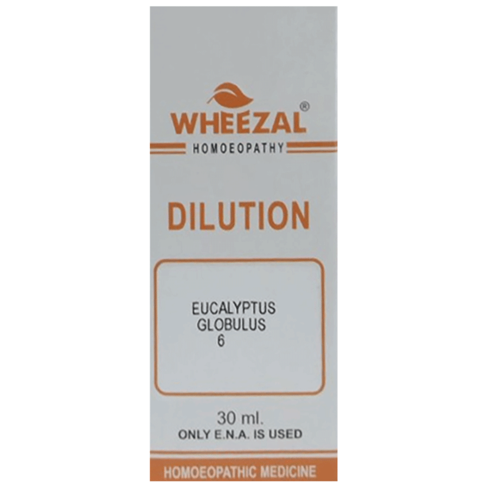 Wheezal Eucalyptus Globulus Dilution 6 bottle of 30 ml Dilution