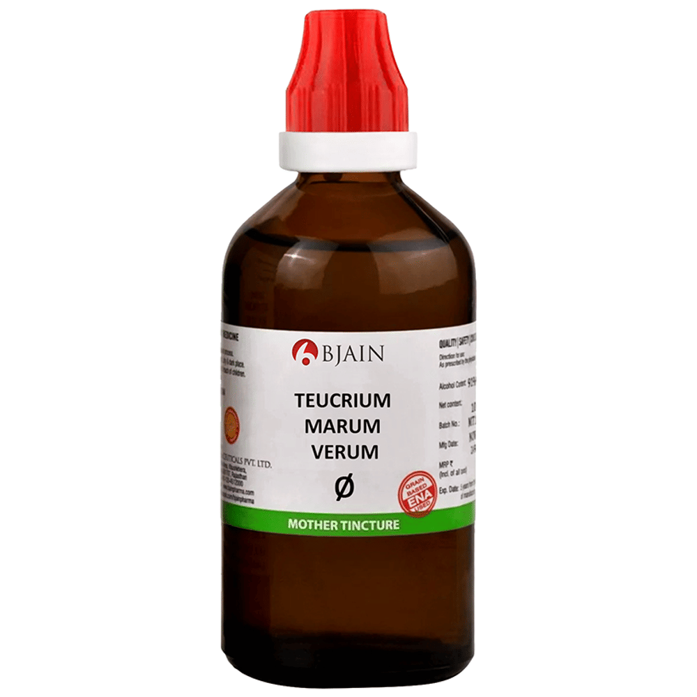 Bjain Teucrium Marum Virum Mother Tincture Q bottle of 100 ml Mother Tincture