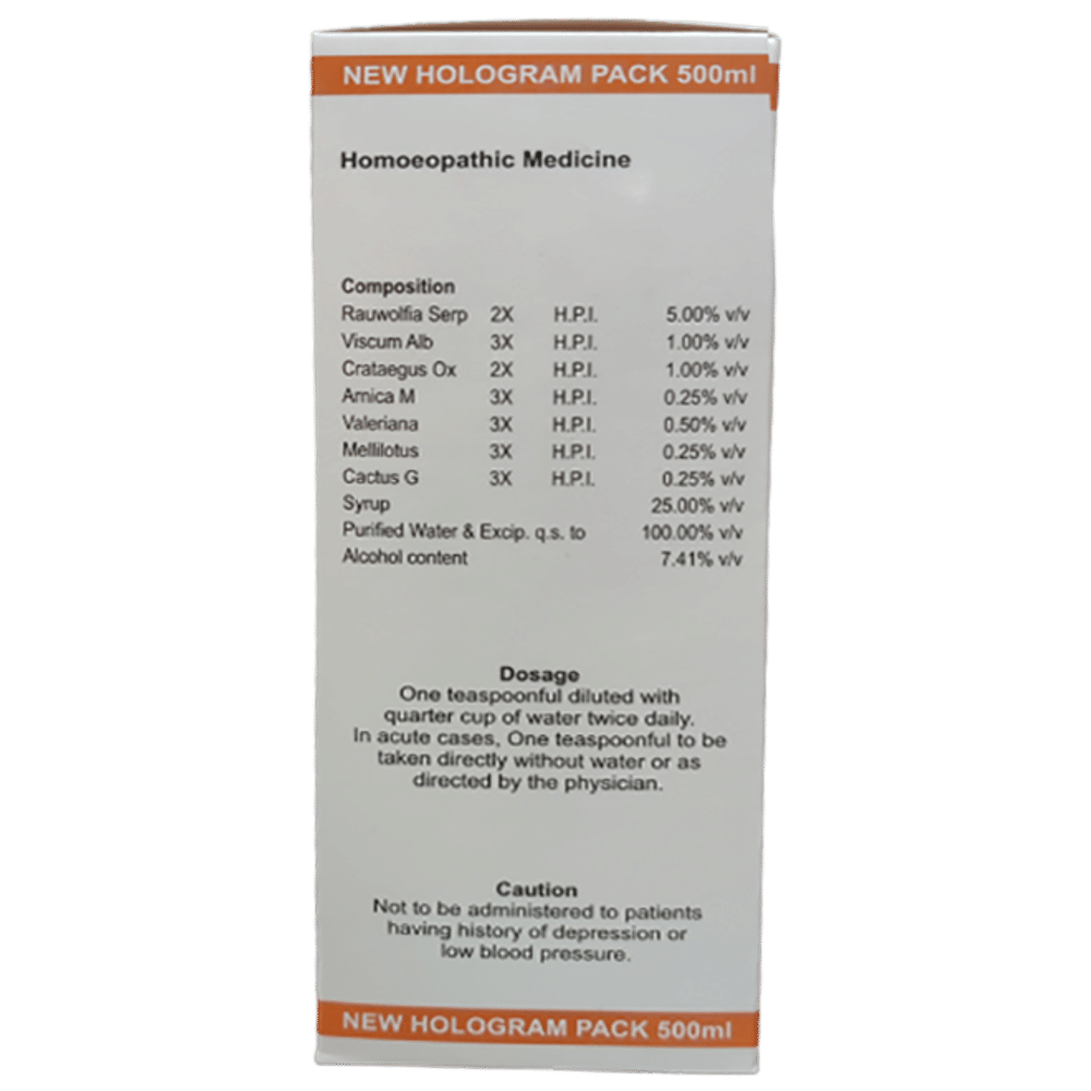 Dr. Wellmans Rauwolfia Forte Syrup bottle of 500 ml Syrup