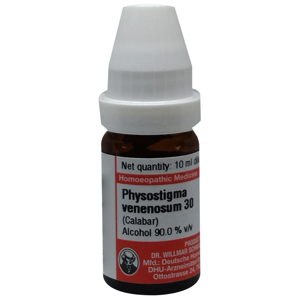 Dr Willmar Schwabe Germany Physostigma Venenosum  Dilution 30 bottle of 10 ml Dilution