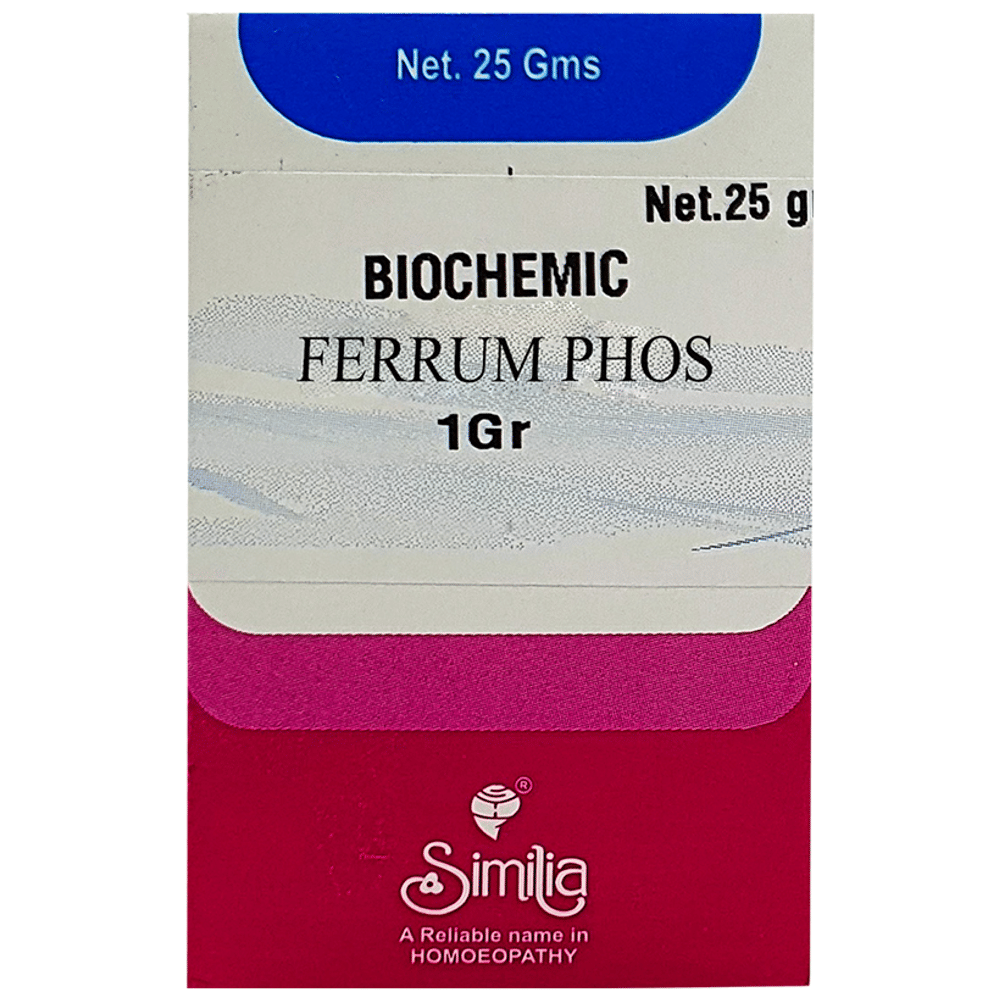 Similia Ferrum Phos Biochemic Tablet 6X bottle of 25 gm Biochemic Tablet