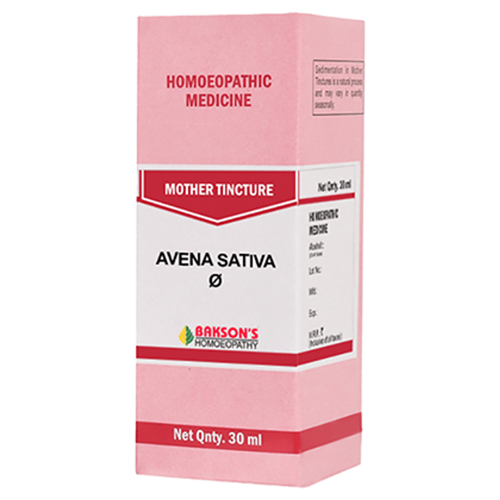 Bakson's Homeopathy Avena Sativa Mother Tincture Q bottle of 30 ml Mother Tincture