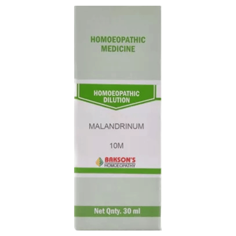 Bakson's Homeopathy Malandrinum Dilution 10M bottle of 30 ml Dilution