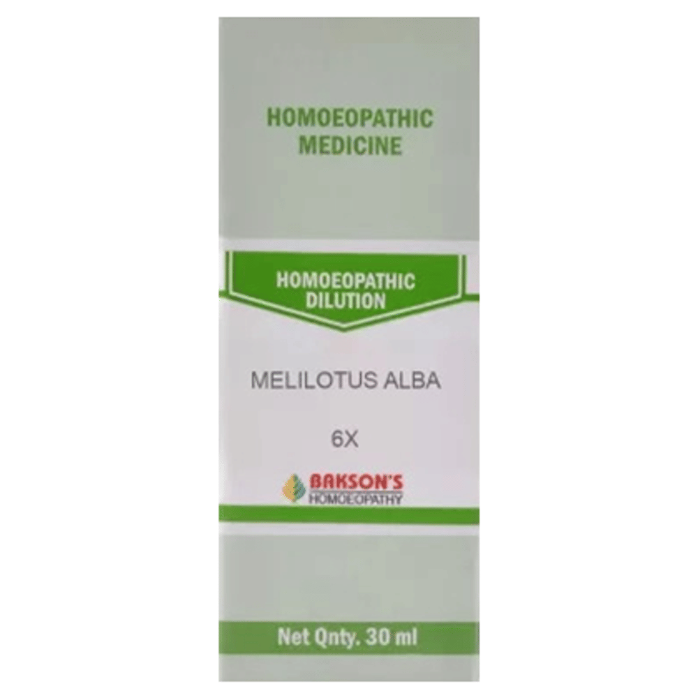 Bakson's Homeopathy Melilotus Alba Dilution 6X bottle of 30 ml Dilution Bakson's Homeopathy Melilotus Alba Dilution 6X bottle of 30 ml Dilution